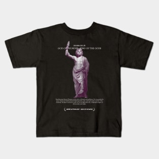 Zeus, God of Thunder, King of The Gods Mono - Greek Myth #002 Kids T-Shirt